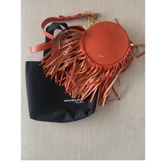 Thierry Mugler Fringe Leather Crossbody - Picture 6 of 6